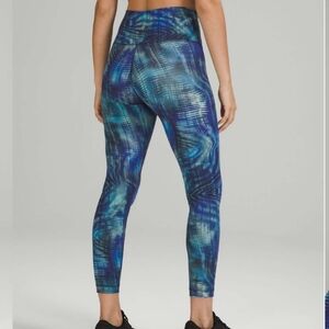 Lululemon Wunder Train High Rise Tights Foil Size 12